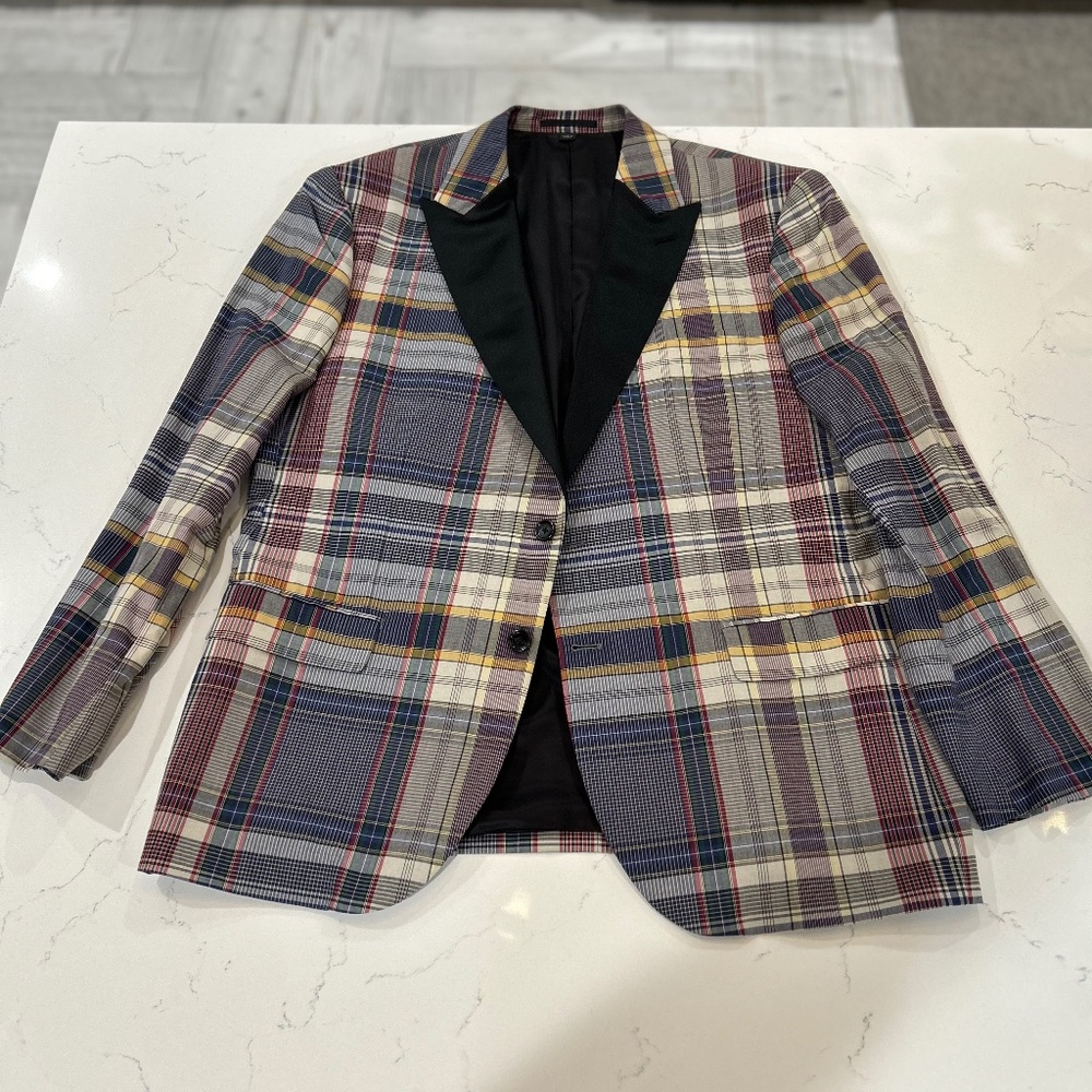 Ludlow Classic-fit dinner jacket in madras plaid